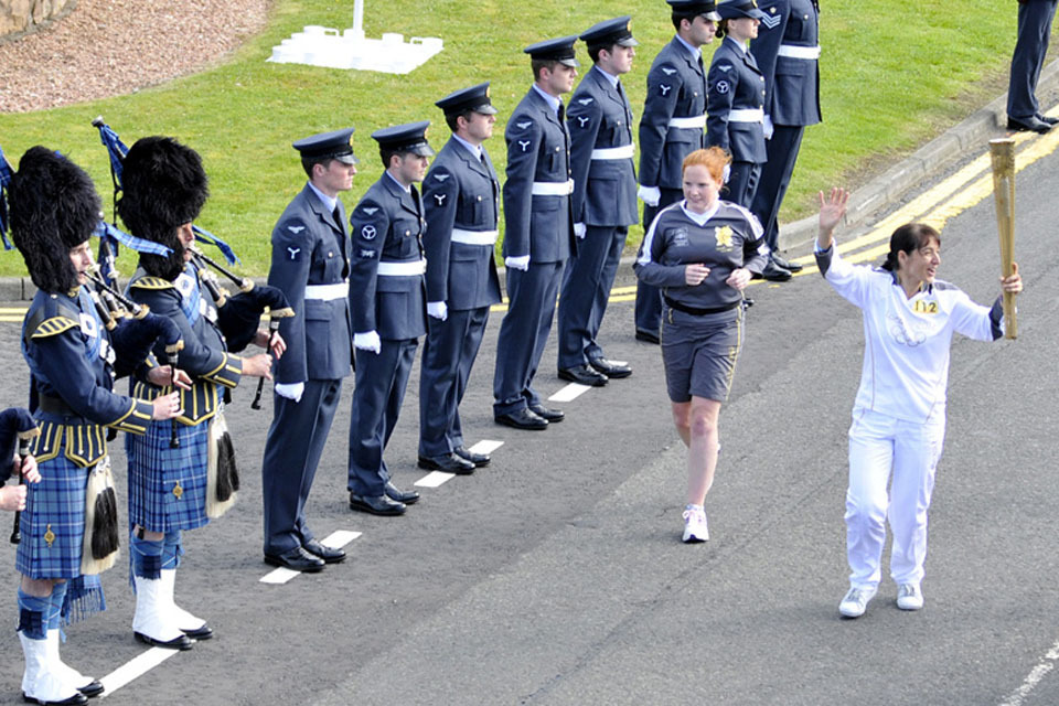 RAF Leuchars celebrates Olympic Torch Relay