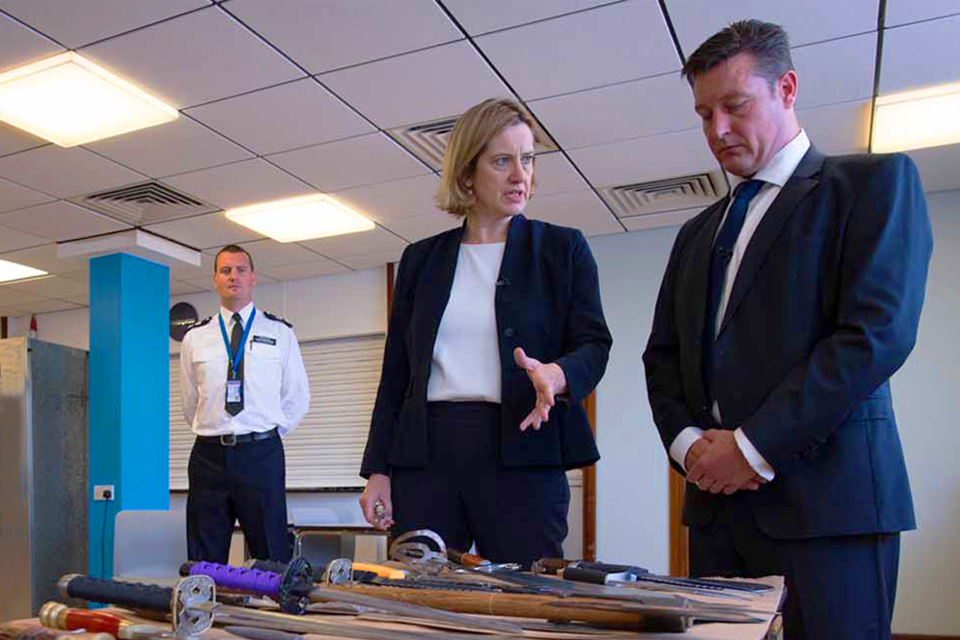 Home Secretary takes further action to tackle knife crime