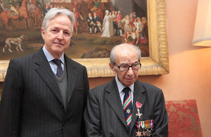 Ambassador Christopher Prentice and Harry Shindler