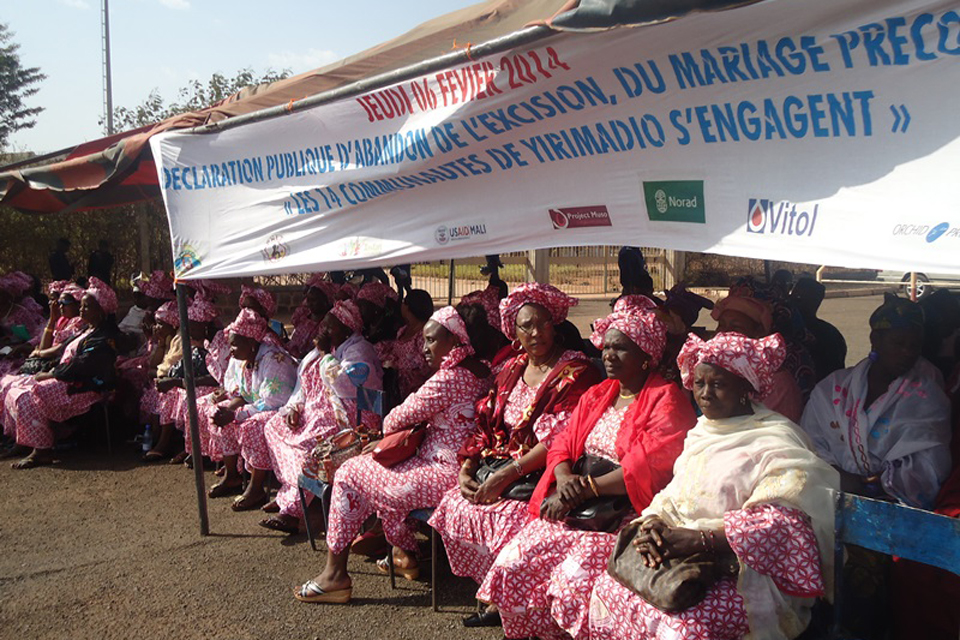 Public declaration in Yirimadio - 6 February 2014. Picture: Malick/Tostan