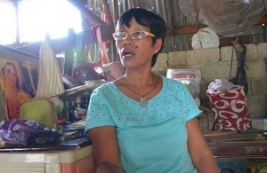 Ofelia Aparri received disaster risk reduction training through a UK aid funded programme.