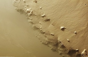 Olympus Mons SE flank. Credit: ESA/DLR/FU Berlin (G. Neukum)
