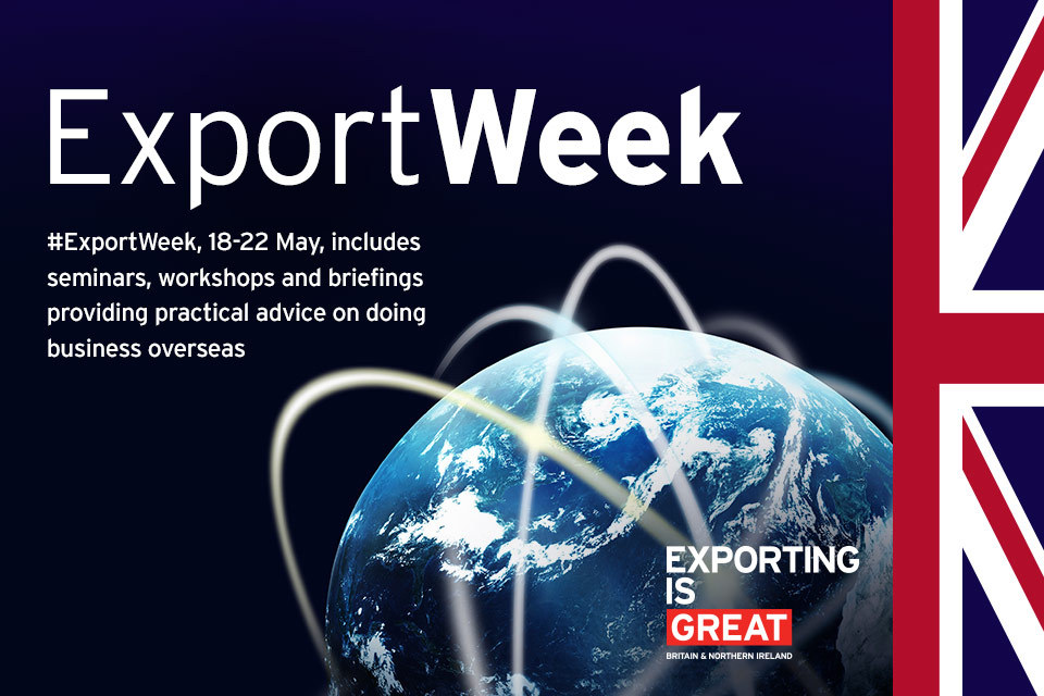 Export Week events to start 18 May across the UK