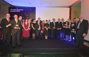 UK-Italy business awards winners