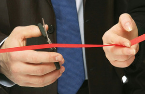 Cutting red tape.