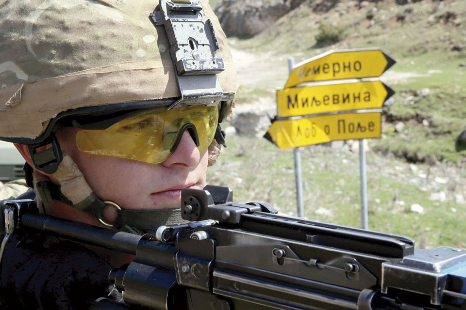 UK troops train for Balkans role