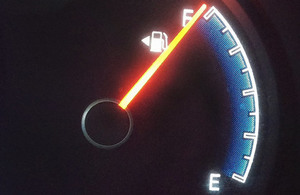 Car fuel gauge.