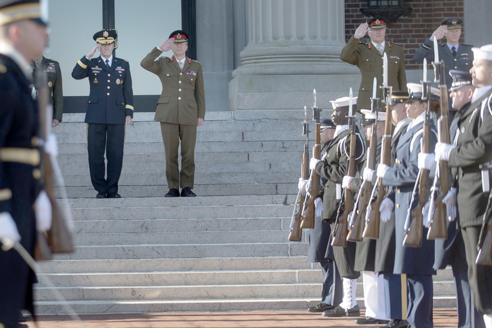 General Martin E Dempsey and General Sir David Richards