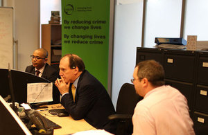 Simon Hughes MP at Nacro headquarters