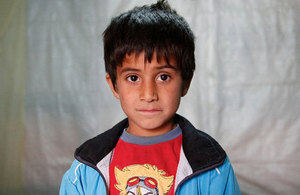 5 year old refugee from near Aleppo, Syria.