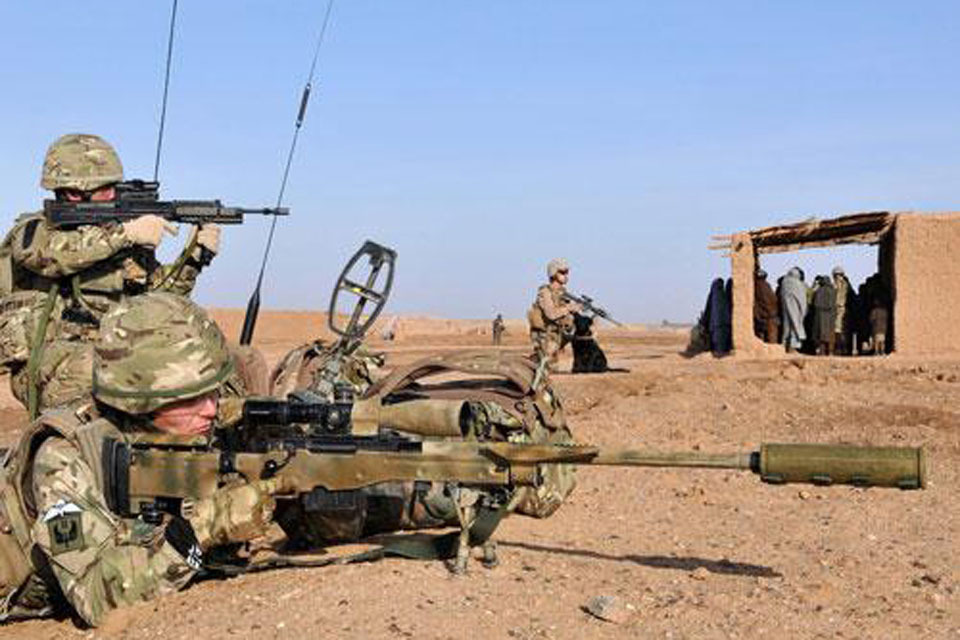 RAF snipers protect Afghan family from insurgent attack
