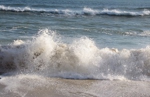 Tide on beach
