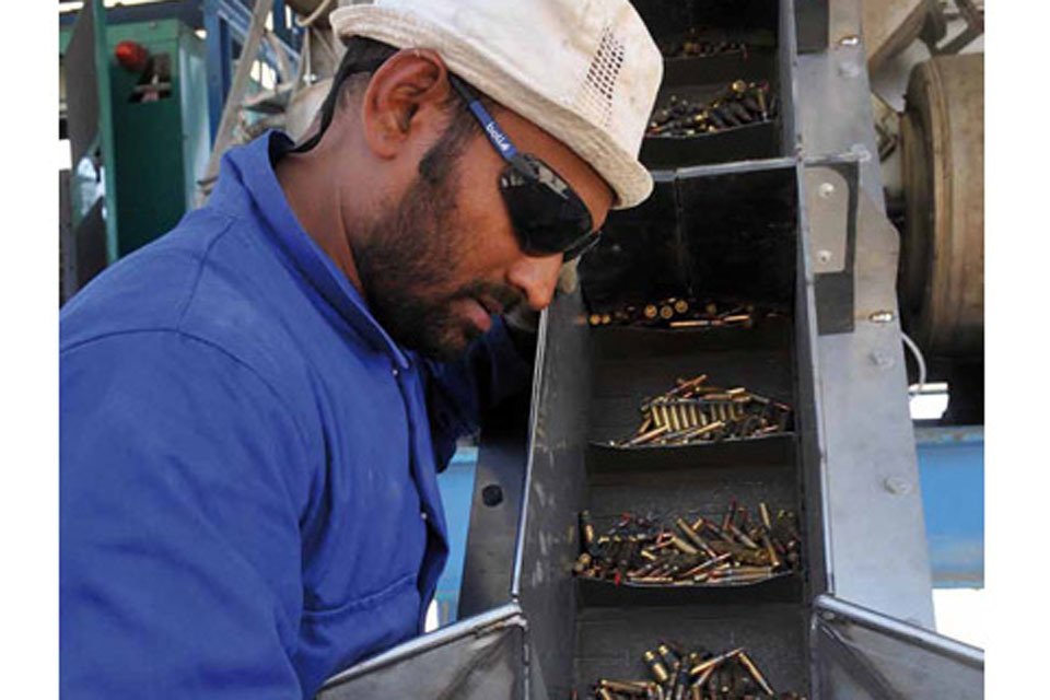 Dealing with redundant ammunition in Afghanistan
