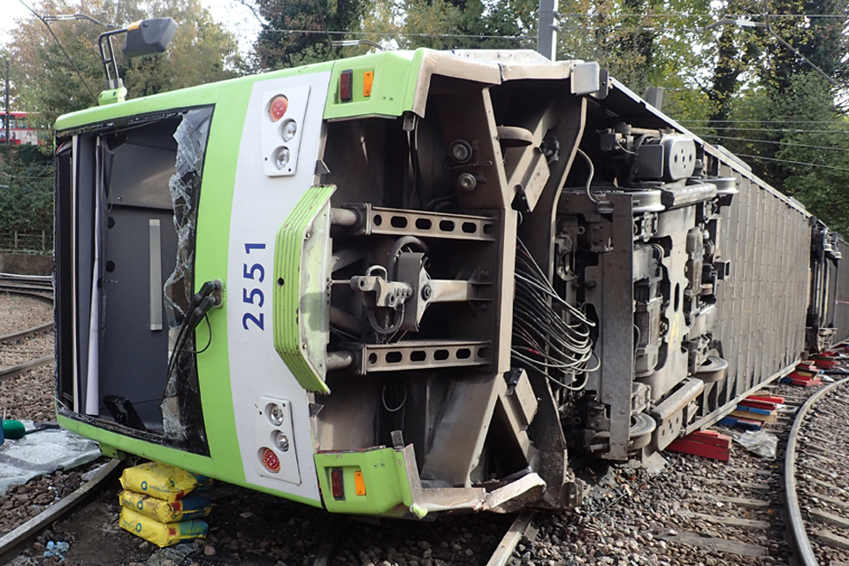 Interim report: Fatal tram accident, Croydon