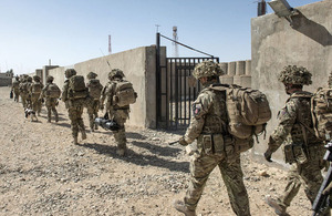 British soldiers leaving Main Operating Base Lashkar Gah on 1 March 2014 (library image) [Picture: Corporal Ross Fernie, Crown copyright]