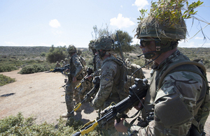 Reservists from 6th Battalion The Rifles on exercise in Cyprus [Picture: Corporal Si Longworth, Crown copyright]
