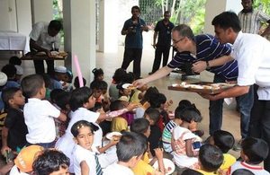 The party was organised to mark International Children’s Day.