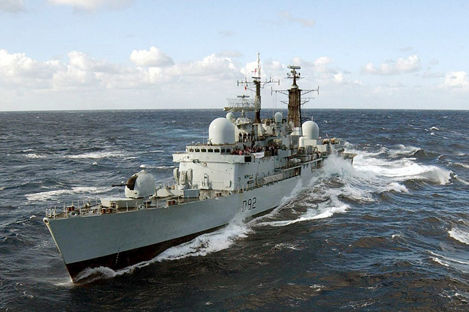 HMS Liverpool fires on Gaddafi boats