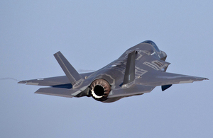 An F-35 Lightning II aircraft at Eglin Air Force Base, Florida [Picture: Harland Quarrington, Crown copyright]