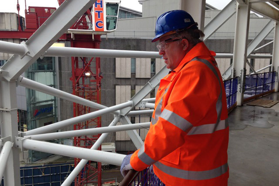 Transport Secretary visited a major infrastructure investment project in Birmingham