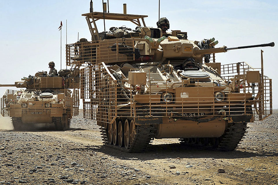 Up armoured vehicles begin Afghanistan operations
