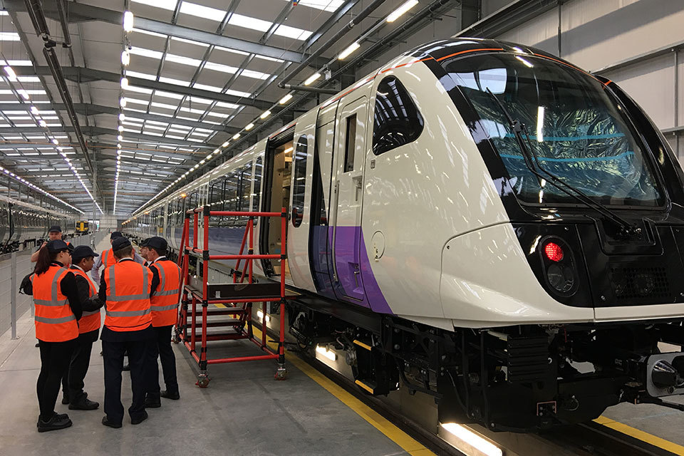 Crossrail minister takes ride on the Elizabeth line train as testing is set to move to London
