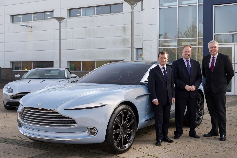 Secretary of State for Wales welcomes Aston Martin
