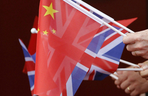 UK and China flags.