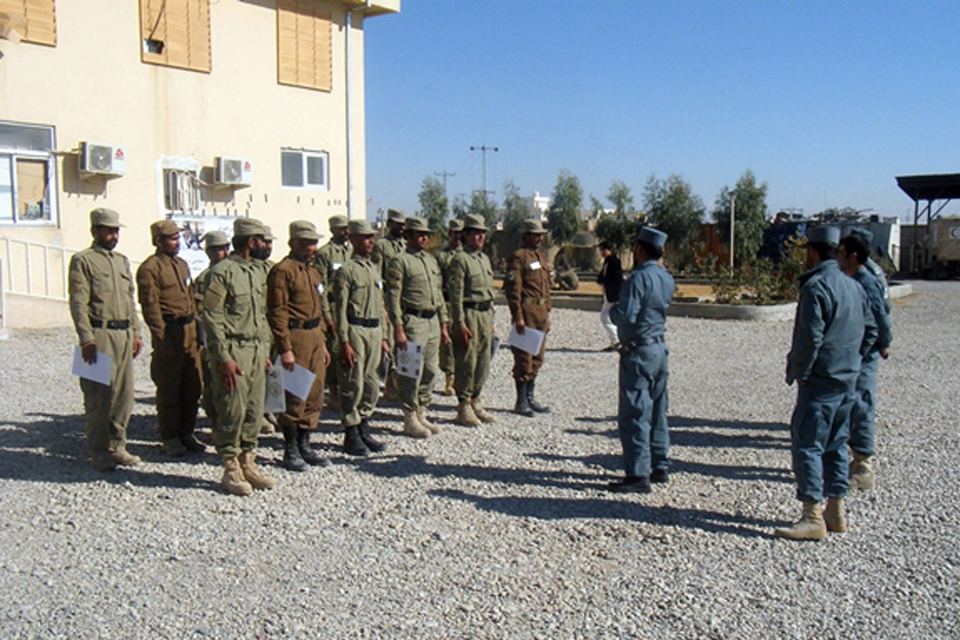Afghan police training in Helmand
