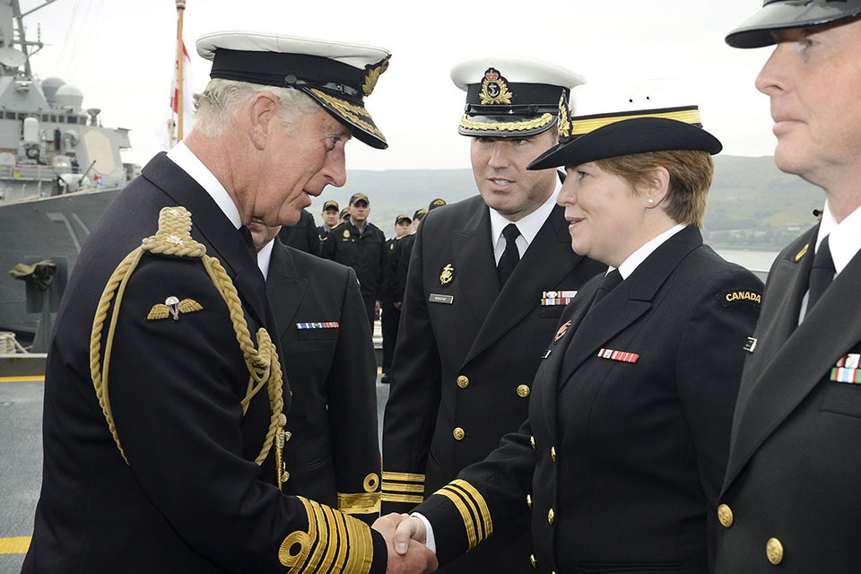 Prince of Wales visits start of UK led military exercise