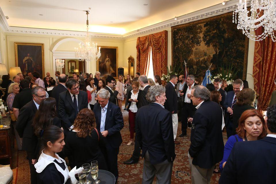 The reception at the British Residence