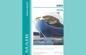 Front cover of MAIB's annual report