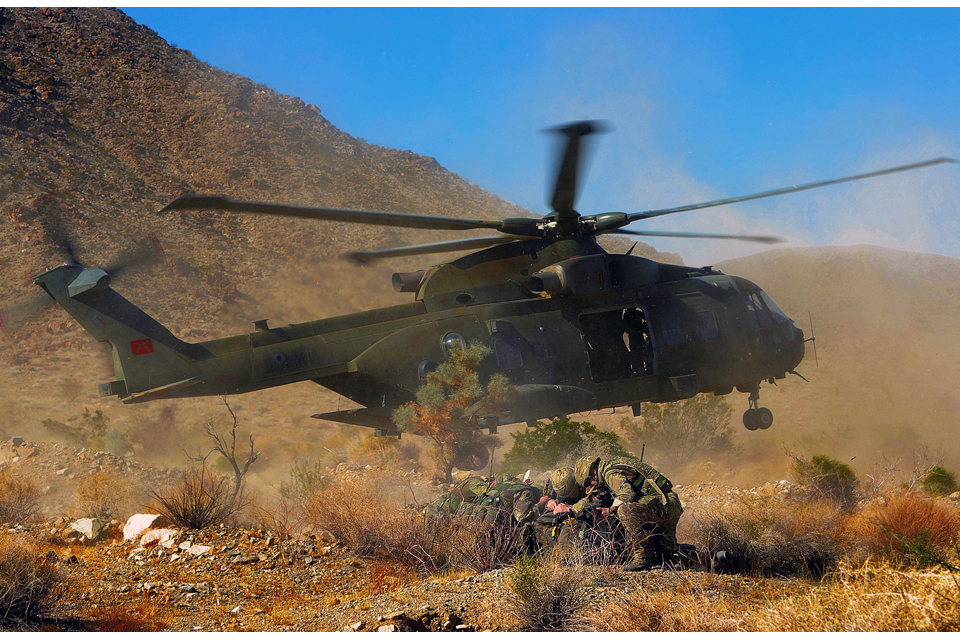 Helicopter insertion 