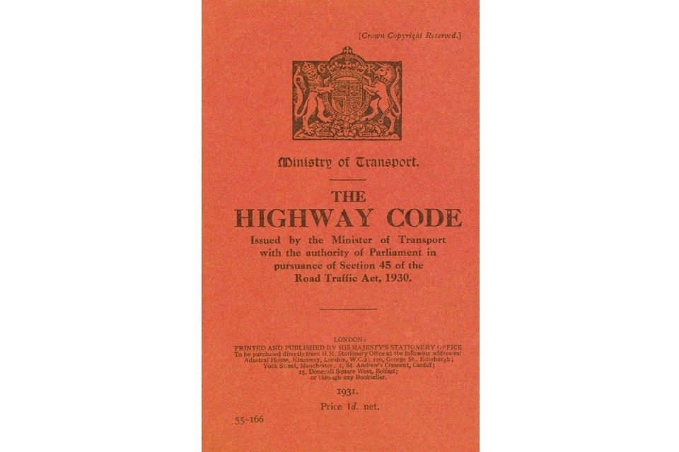 The Highway Code first edition