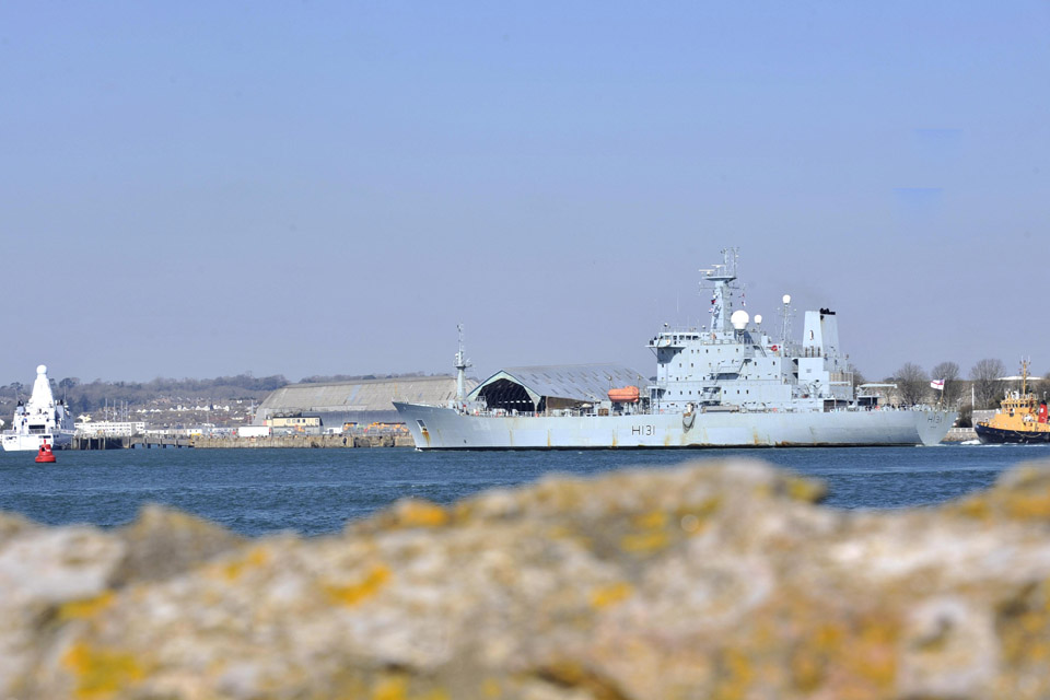 HMS Scott in Plymouth