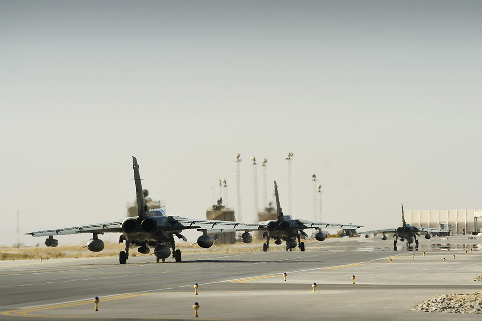 RAF Tornados leave Afghanistan for the last time