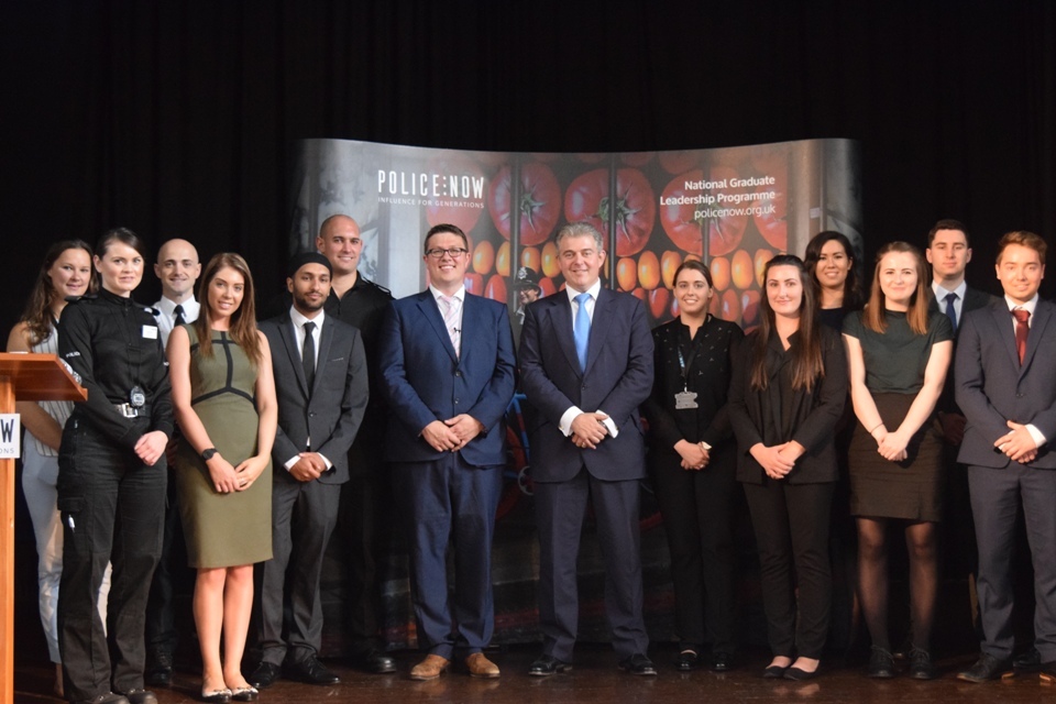 Minister opens Police Now Summer Academy