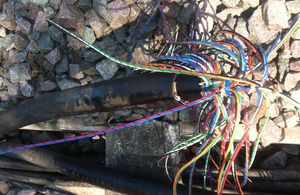 Severed cable at Millbrook shows the lengths theives will go to
