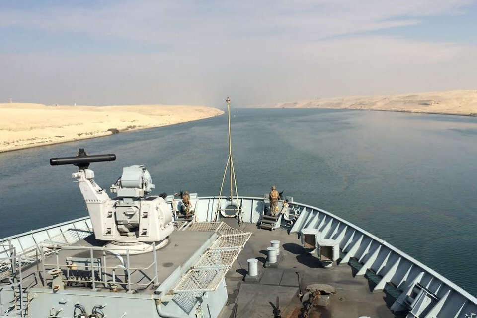 Bulwark in Suez Canal 
