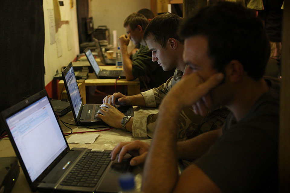 British forces are blogging from Afghanistan