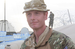 Major Tom Perkins in Afghanistan