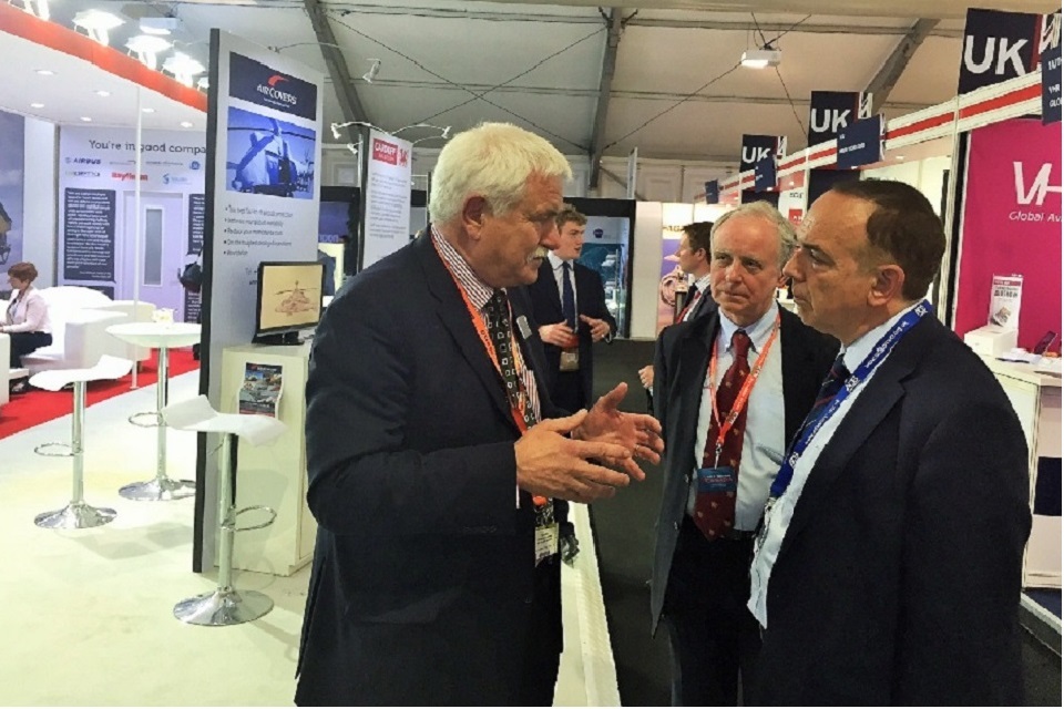 Lord Bourne sees high-flying Welsh aerospace industry in action