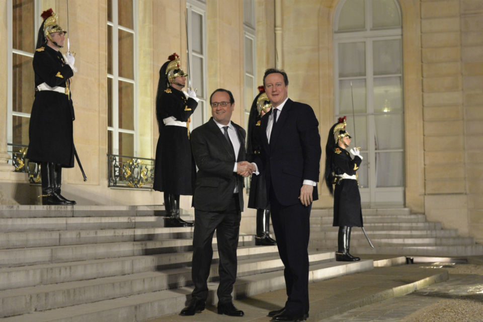 PM meeting with President Hollande in Paris: 15 February 2016