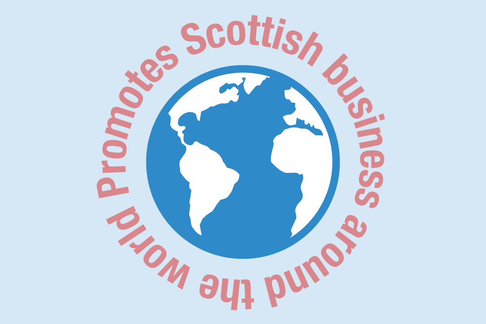 Promotes Scottish businesses around the world