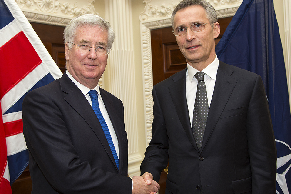 Defence Secretary reviews NATO’s reassurance role with Secretary General