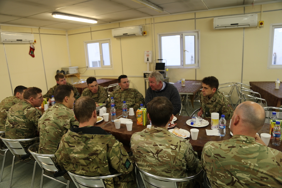 Lunch with UK personnel 