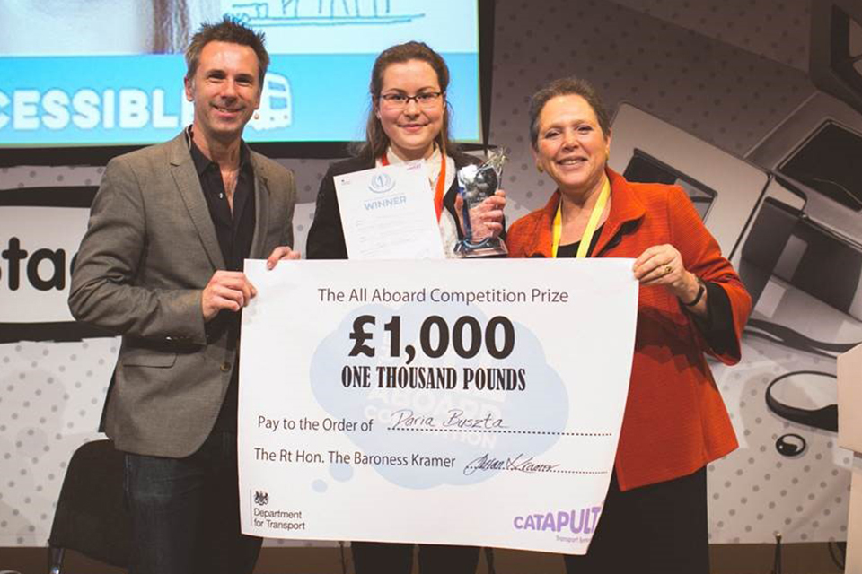 Nottingham student wins design competition to help disabled bus passengers