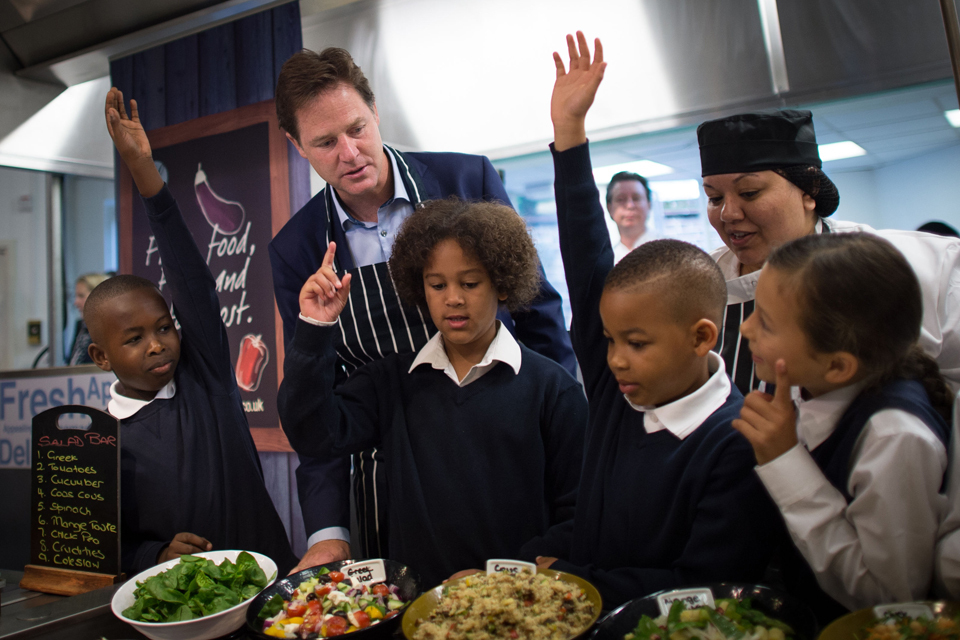 Deputy Prime Minister launches free school meals - GOV.UK