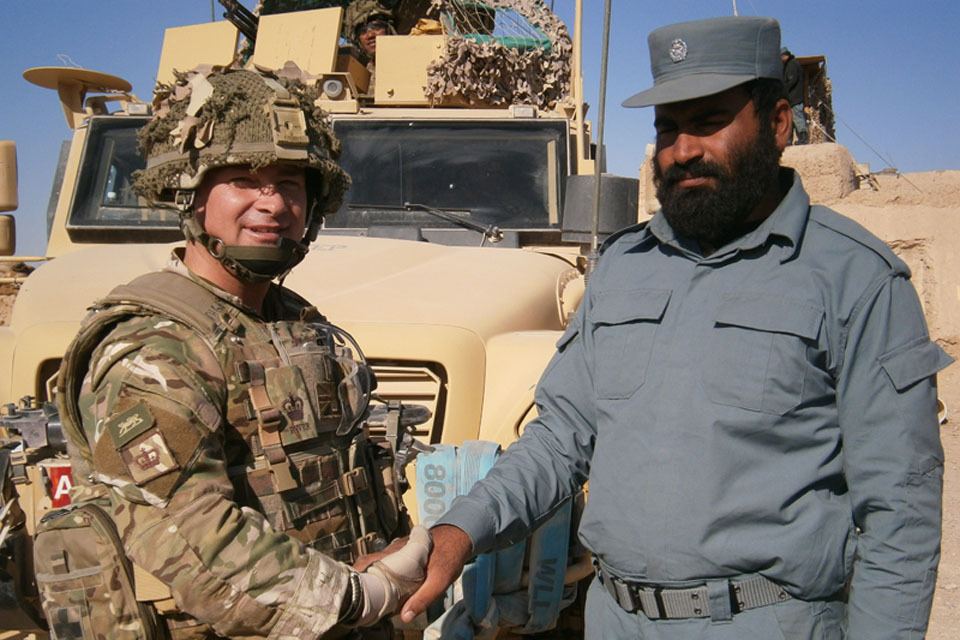 Largest intake on UK run Afghan police training course