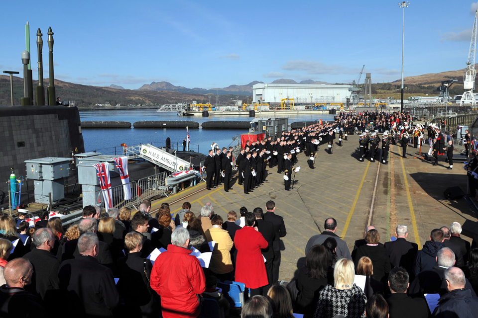 HMS Ambush is commissioned into service